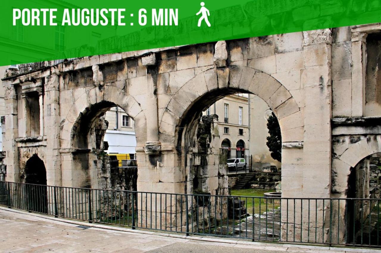La Balade Nimoise Center Car Park Ac Apartment Nîmes Exterior foto